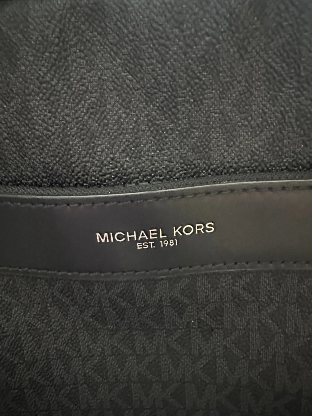 Michael Kors Men's Black Logo-Print Laptop Briefcase